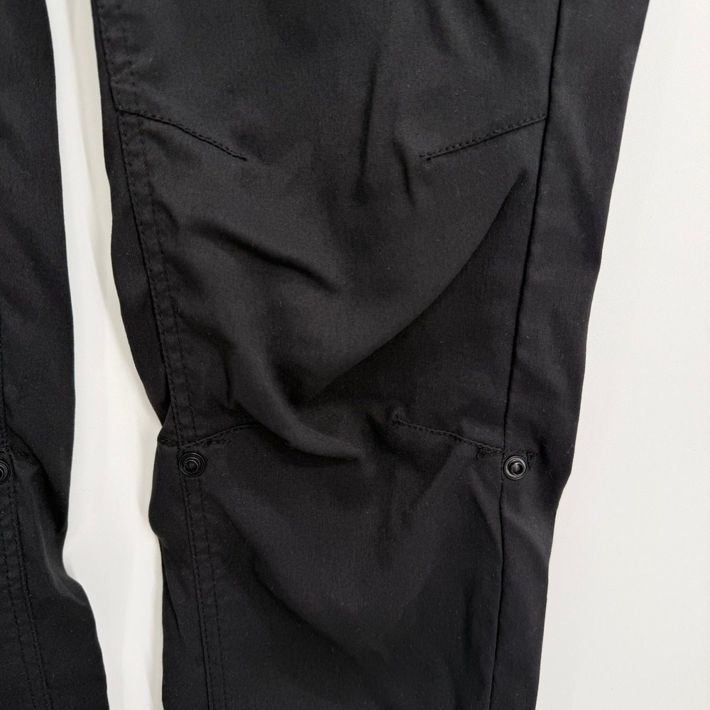 Prana Halle Hiking Pants Size 6 Straight Black Nylon Stretch Roll Up W4119RG23 - Picture 3 of 12